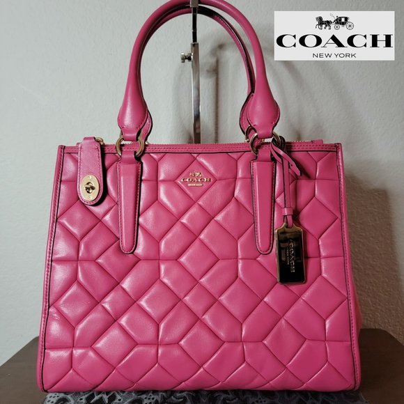 Coach Handbags - Coach 37486 Canyon Quilt Leather LG Crosby Satchel